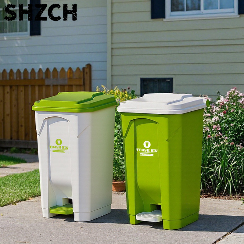 Commercial Kitchen Bin - Großer Outdoor-Mülleimer mit Trittmechanismus, Robuster Gewerblicher